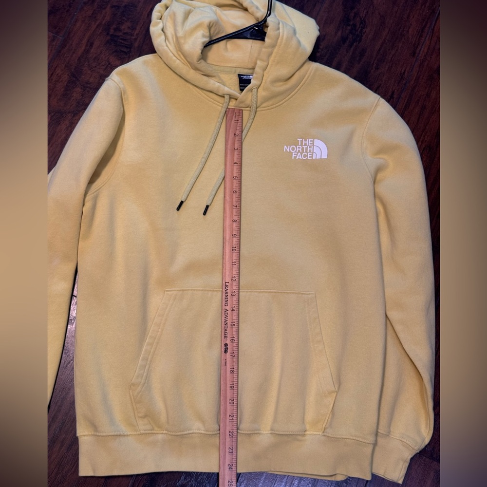 North Face Hoodie Men's Large Box NSE Pullover Yellow Black Box Outdoors Hiking - Picture 9 of 14